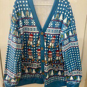 3x Unisex Matt Foley Christmas Cardigan Sweater
